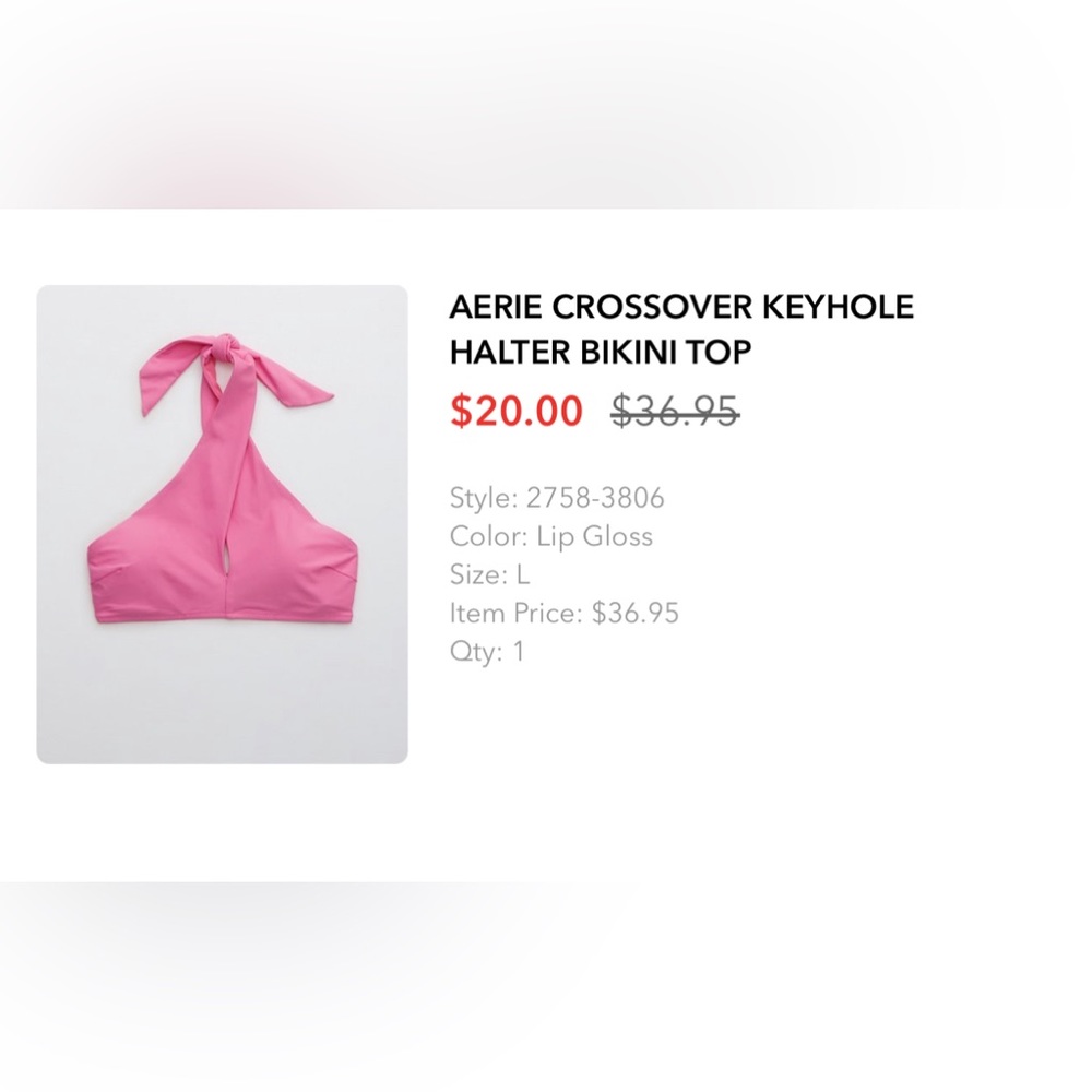 Hot pink aerie swimsuit